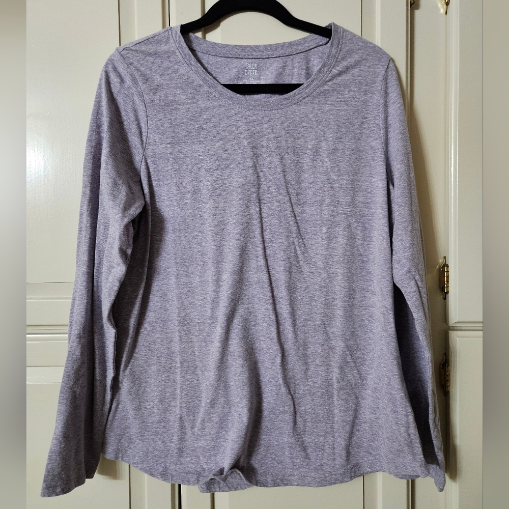 Falls Creek Heather Gray Long Sleeve Women's Tee